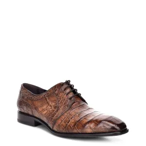 915LPLP - Cuadra maple dress casual alligator leather derby shoes for men