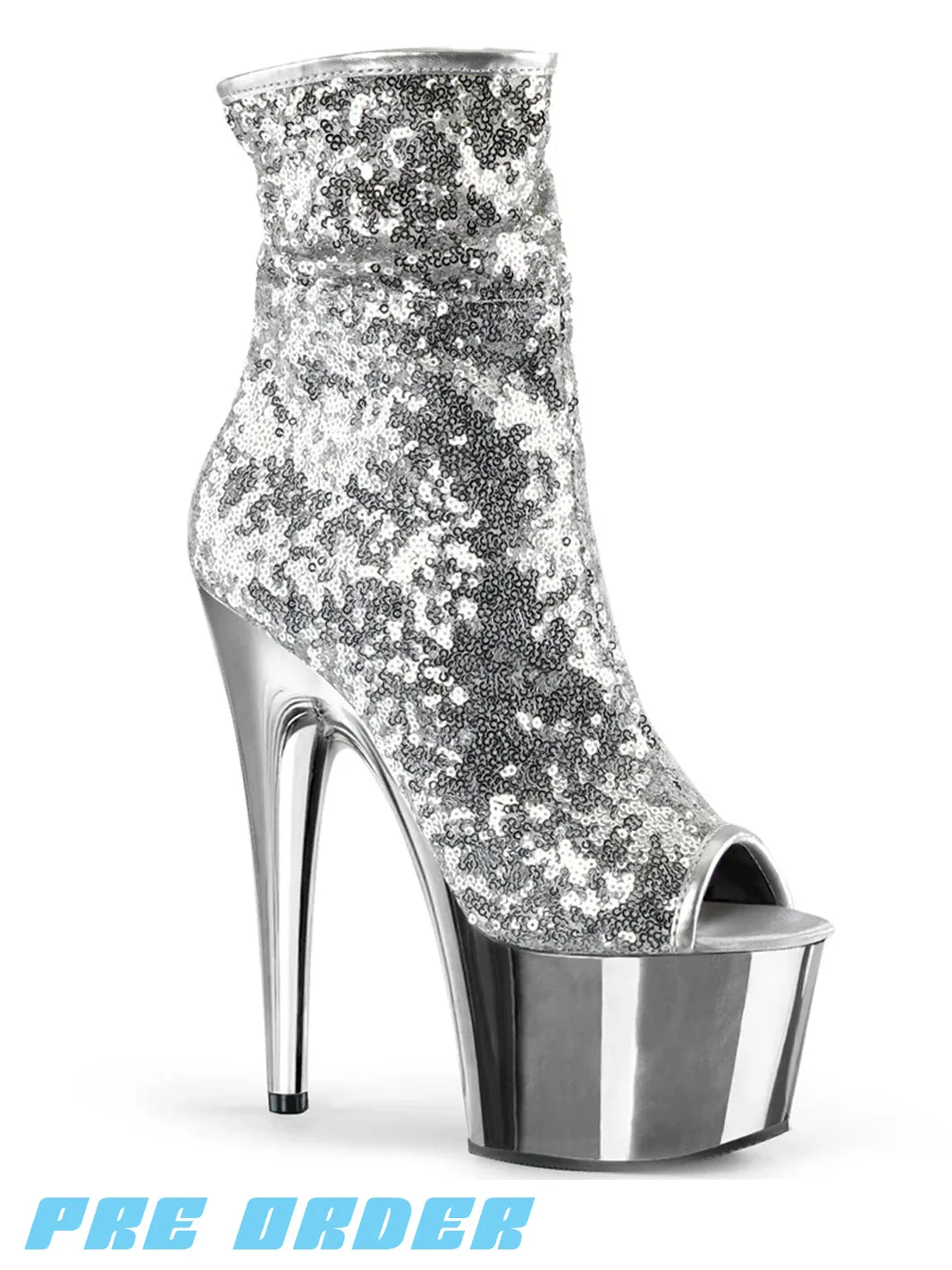 ADORE-1008SQ - SILVER SEQUIN ✰ PRE ORDER ✰