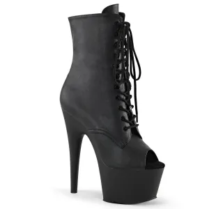 ADORE-1021 Black Faux Leather/Black Matte