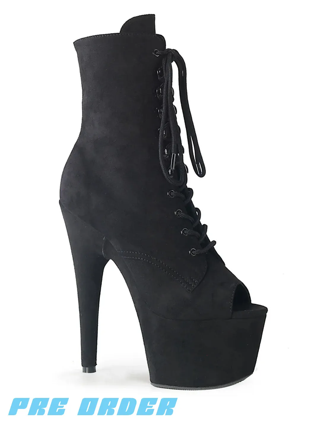 ADORE-1021FS - BLACK FAUX SUEDE ✰ PRE ORDER ✰