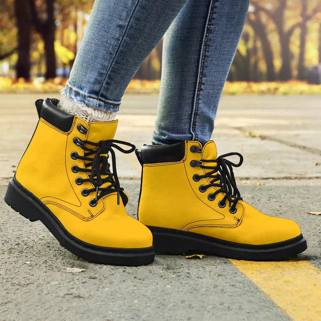 All-Season Boots_Gold-Yellow_Micro-Suede