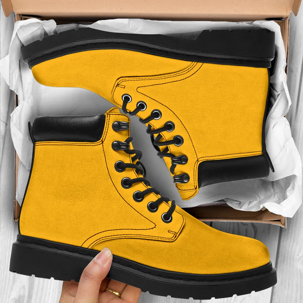 All-Season Boots_Gold-Yellow_Micro-Suede