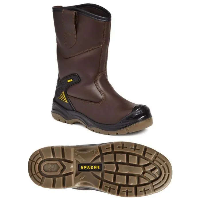 Apache AP305 Safety S3 Rigger Boot Brown