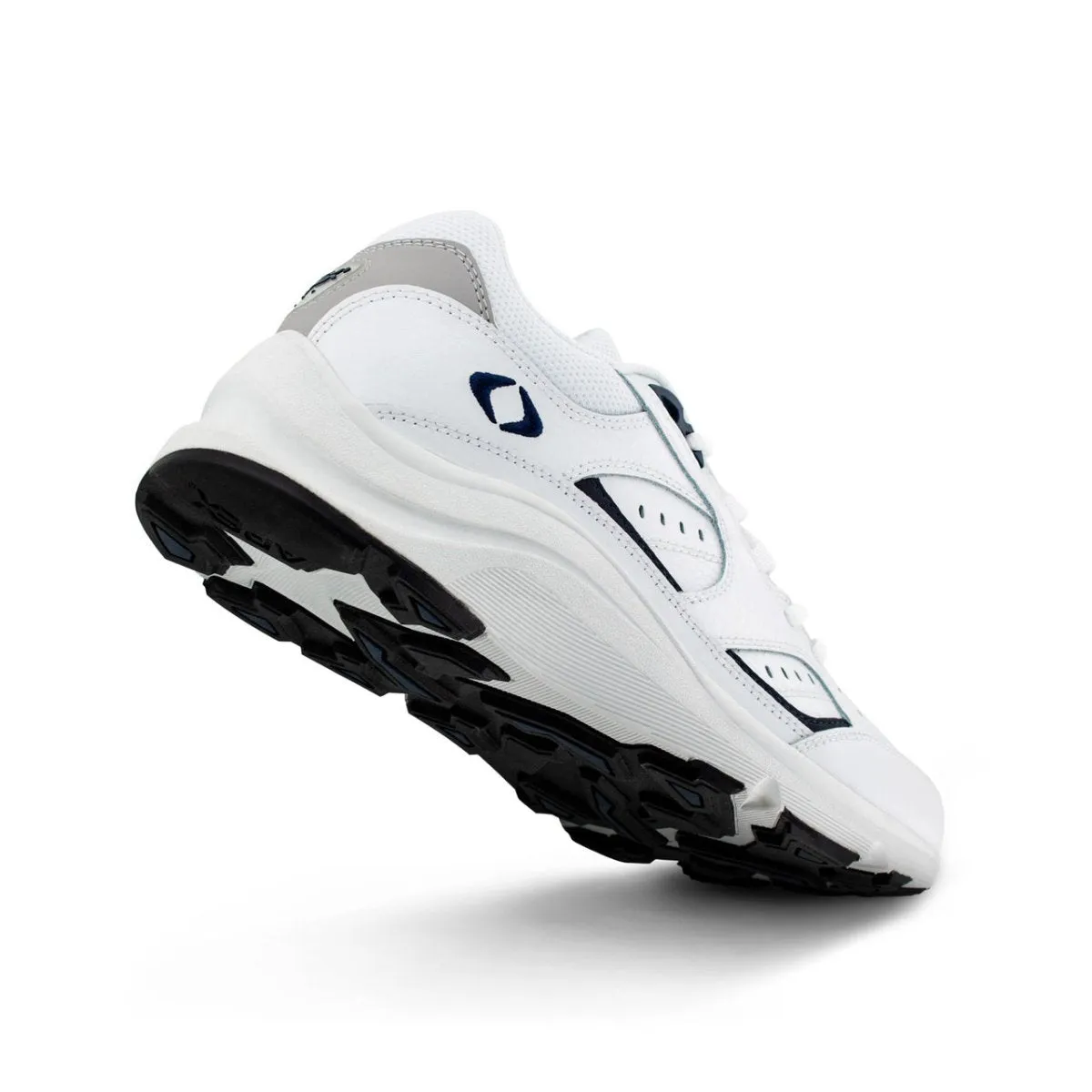 Apex V854 Lace Walker Men's Shoe In White/blue