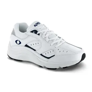 Apex V854 Lace Walker Men's Shoe In White/blue