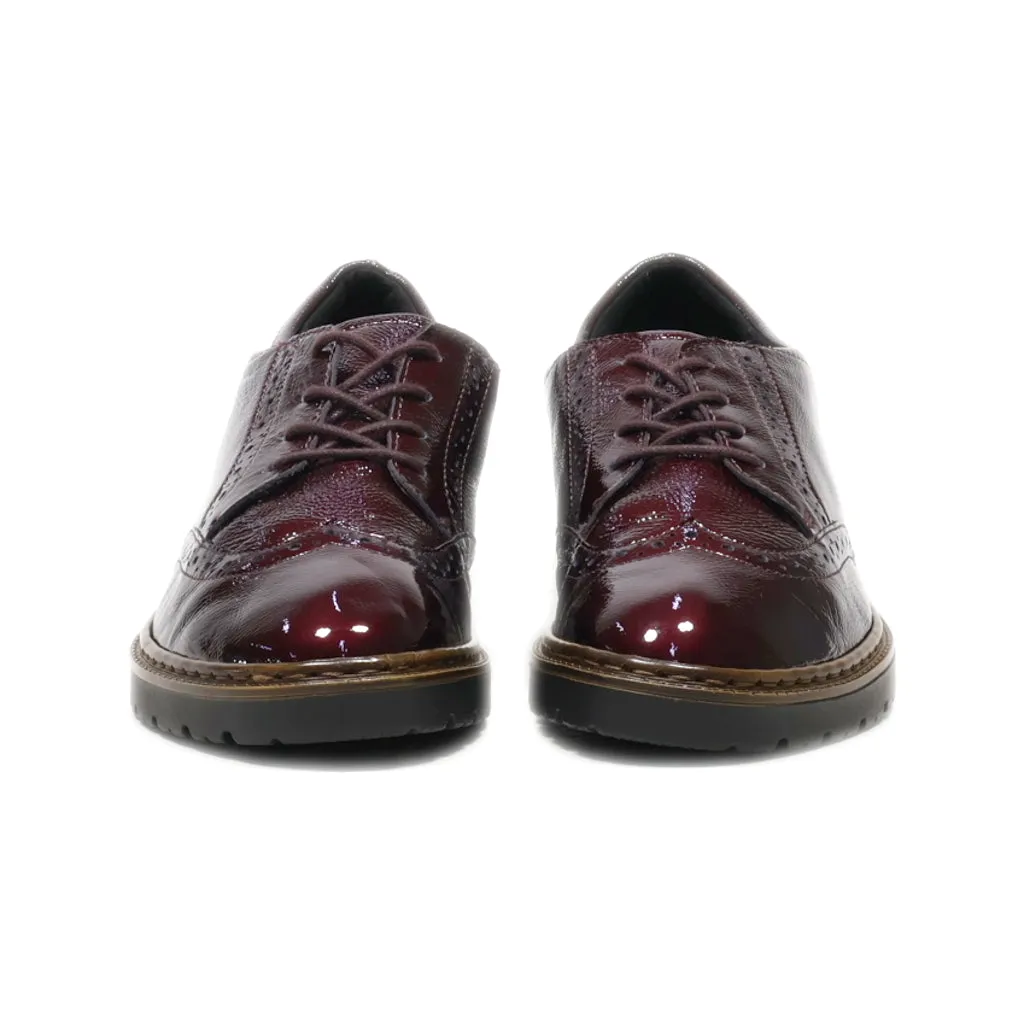 Ara Moccasins Latex Maroon Colour For Women