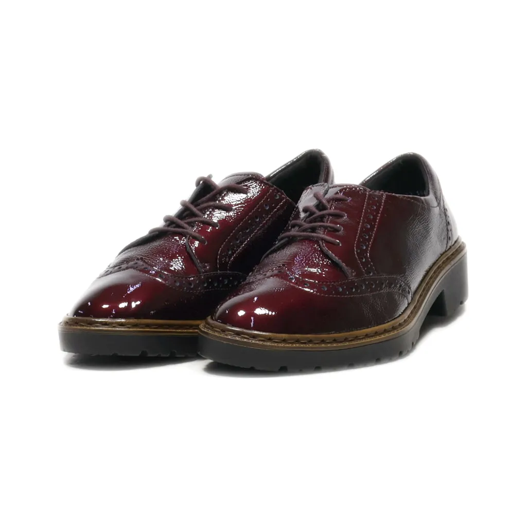 Ara Moccasins Latex Maroon Colour For Women