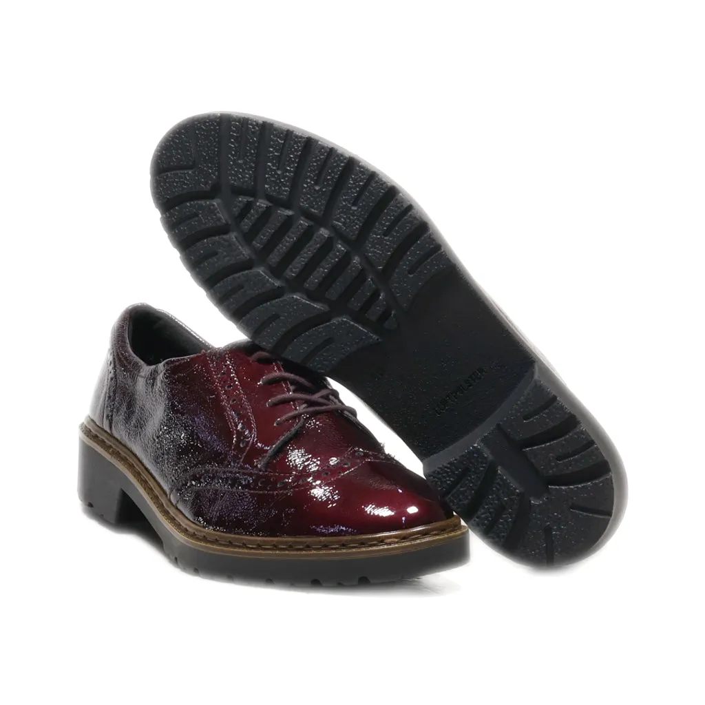 Ara Moccasins Latex Maroon Colour For Women