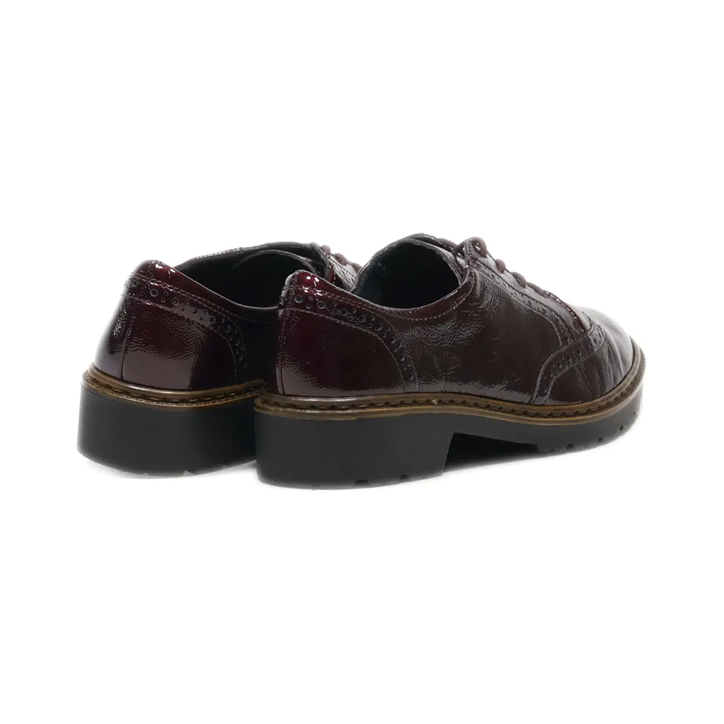 Ara Moccasins Latex Maroon Colour For Women