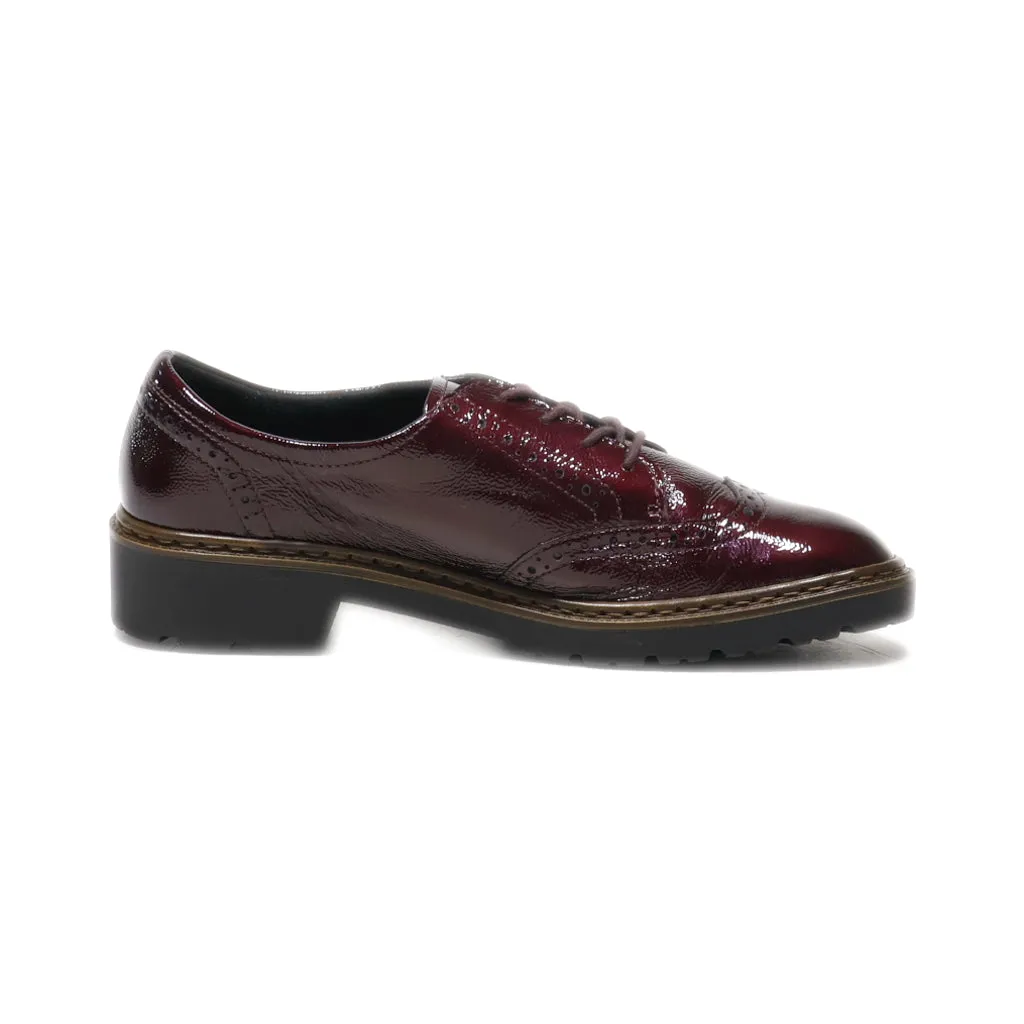 Ara Moccasins Latex Maroon Colour For Women