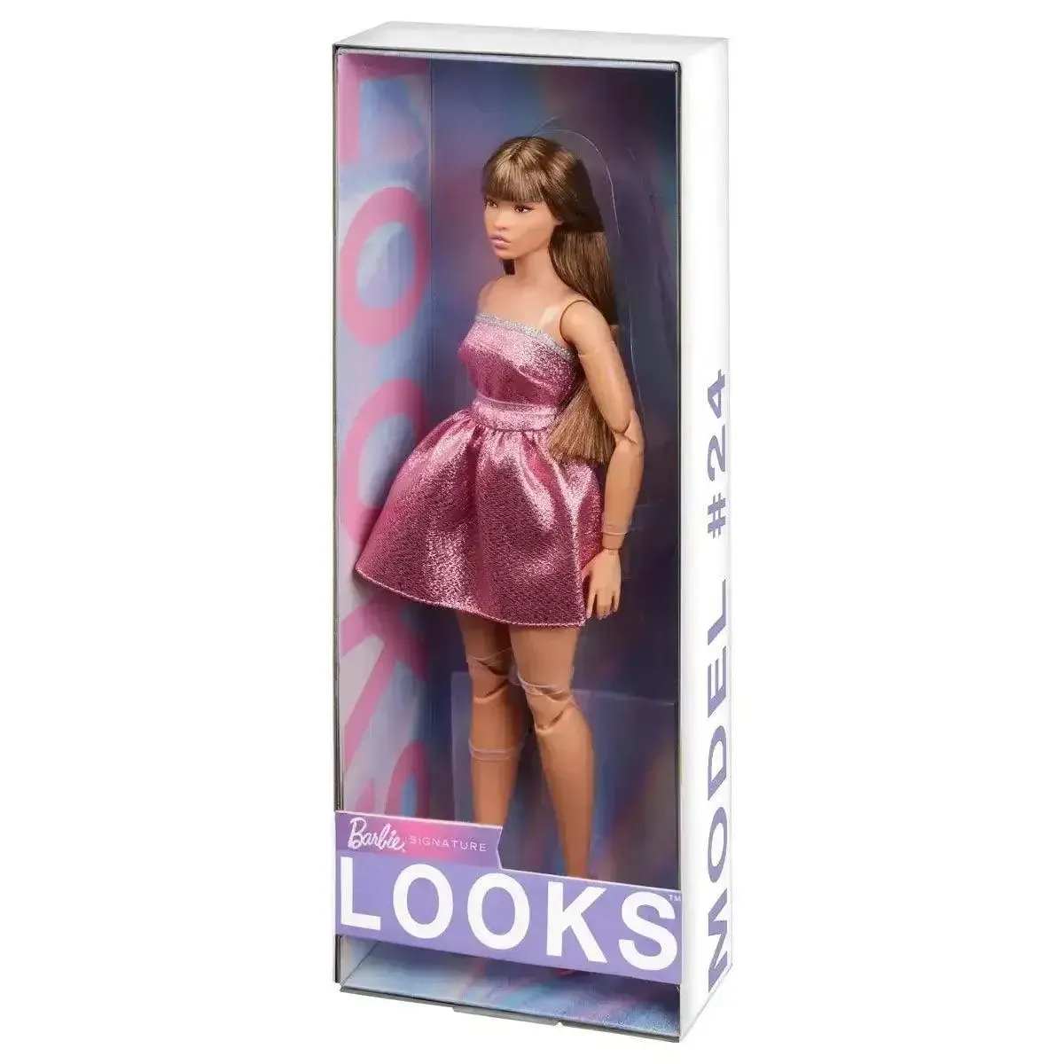 Barbie Signature Barbie Looks Doll #24 (Curvy, Long Brown Hair)