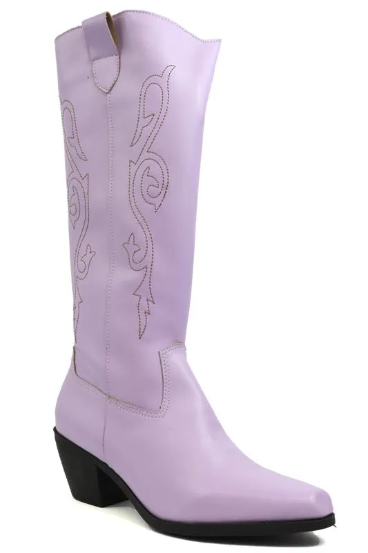 Beautiful Western Style Tall Boots