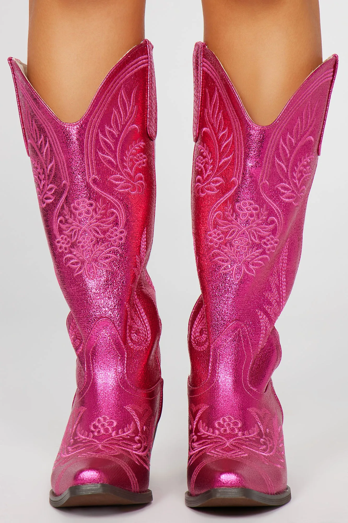 Best Days Ahead Cowboy Boots - Hot Pink