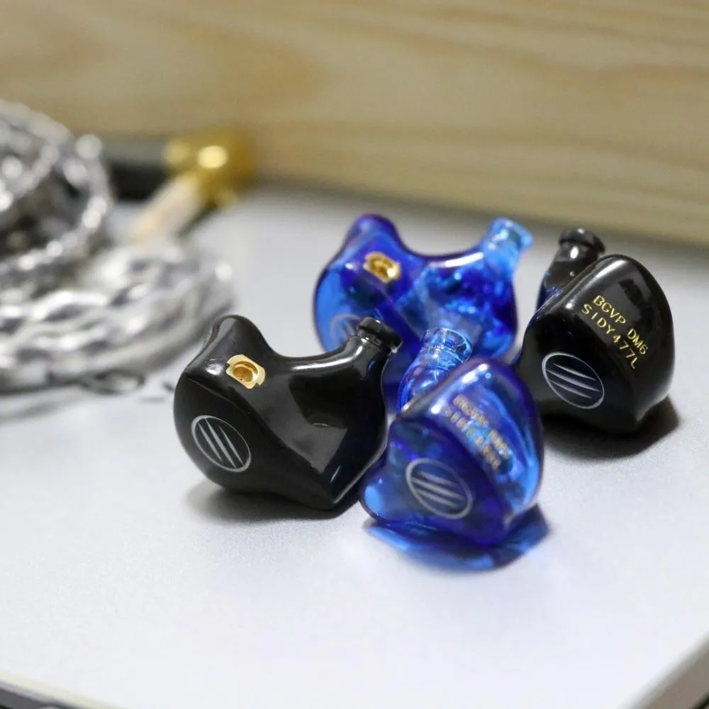 BGVP DM6 5BA In-Ear Earbuds Earphone MMCX Audiophile HiFi Monitor Support Costomized