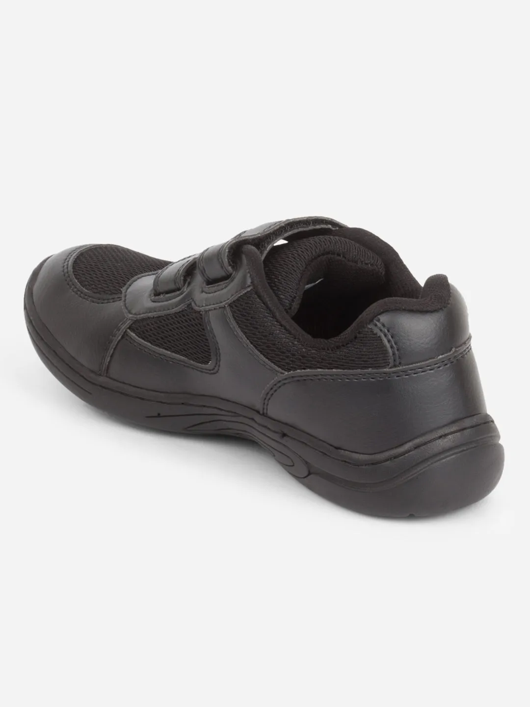 Black Unisex School Shoes for Kids, Boys and Girls  (IT0300)