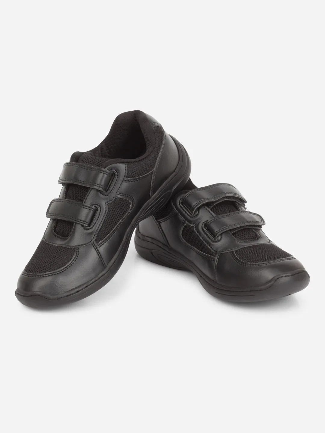 Black Unisex School Shoes for Kids, Boys and Girls  (IT0300)