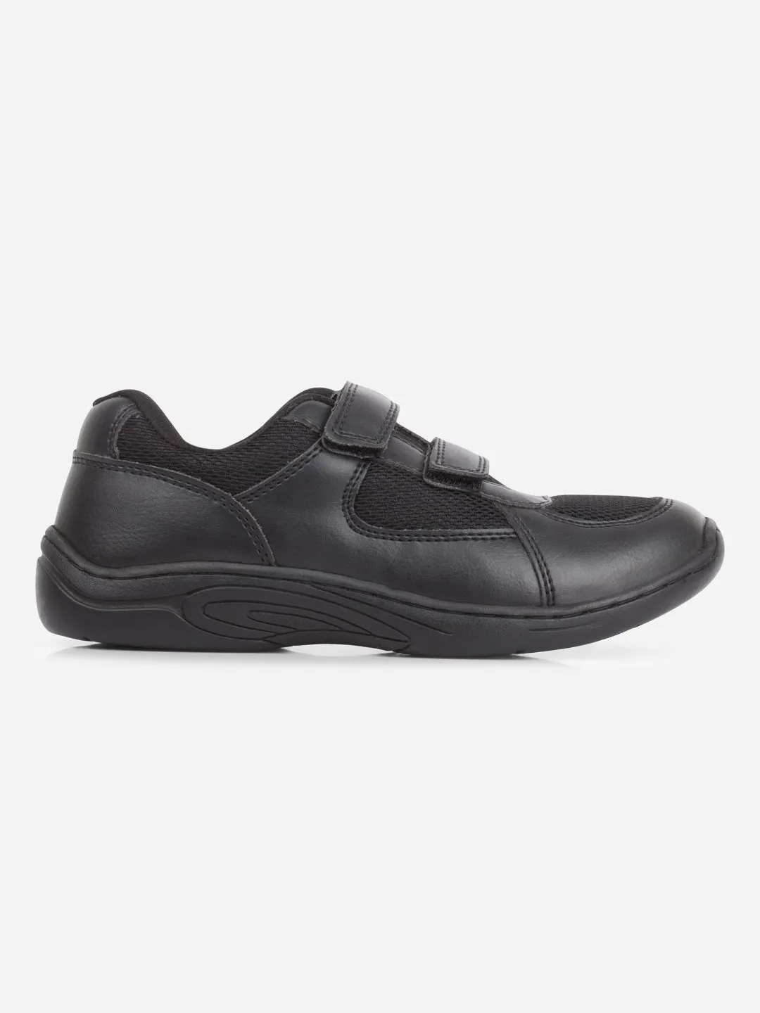 Black Unisex School Shoes for Teenage Boys & Girls (IJ0300)