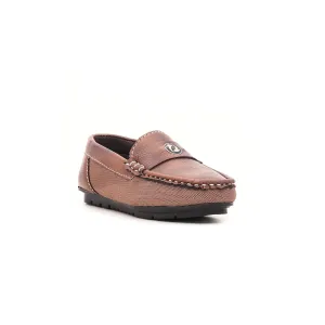 Boys Brown Formal Moccasins KD0512