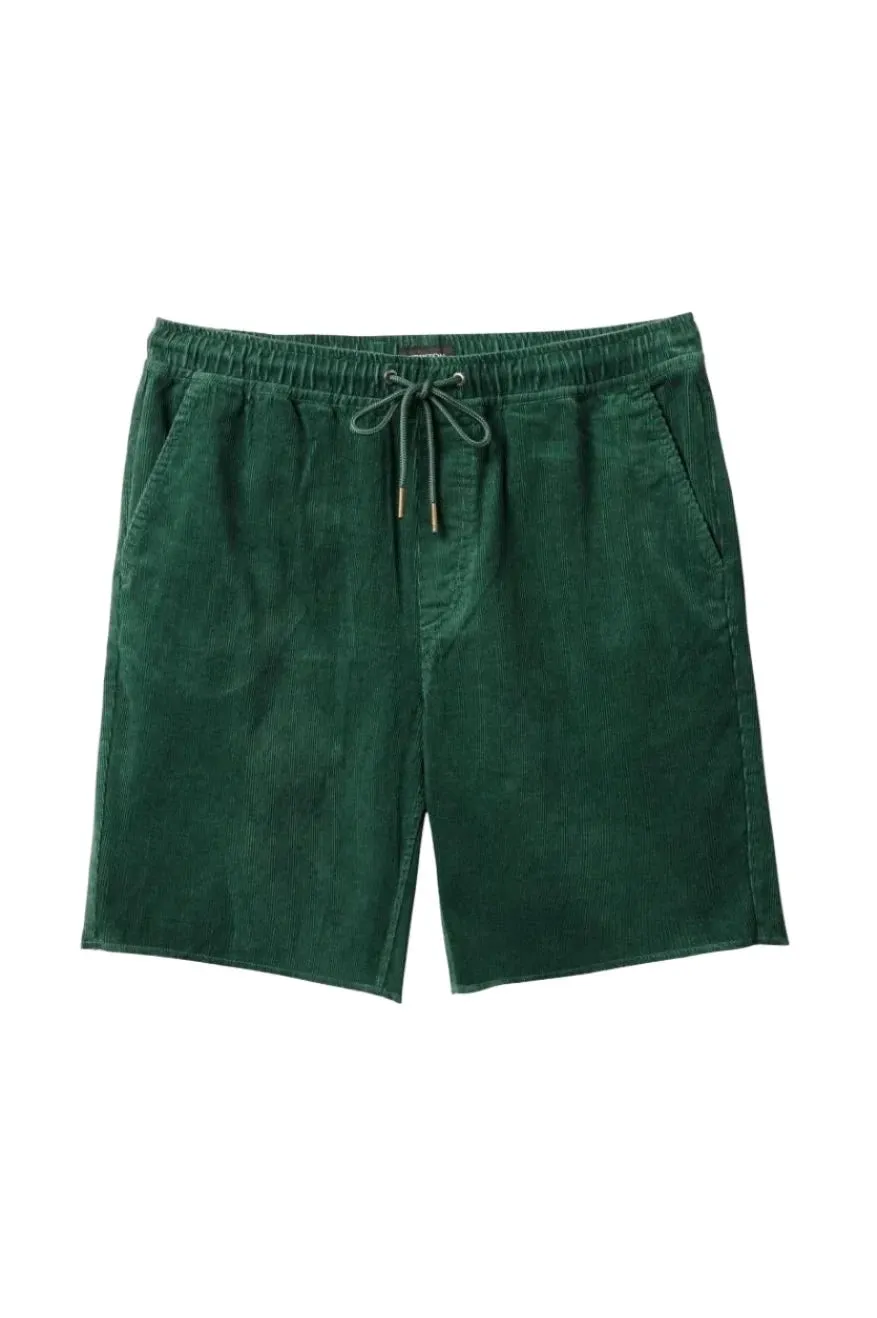 BRIXTON Madrid II Corduroy Shorts Trekking Green Cord