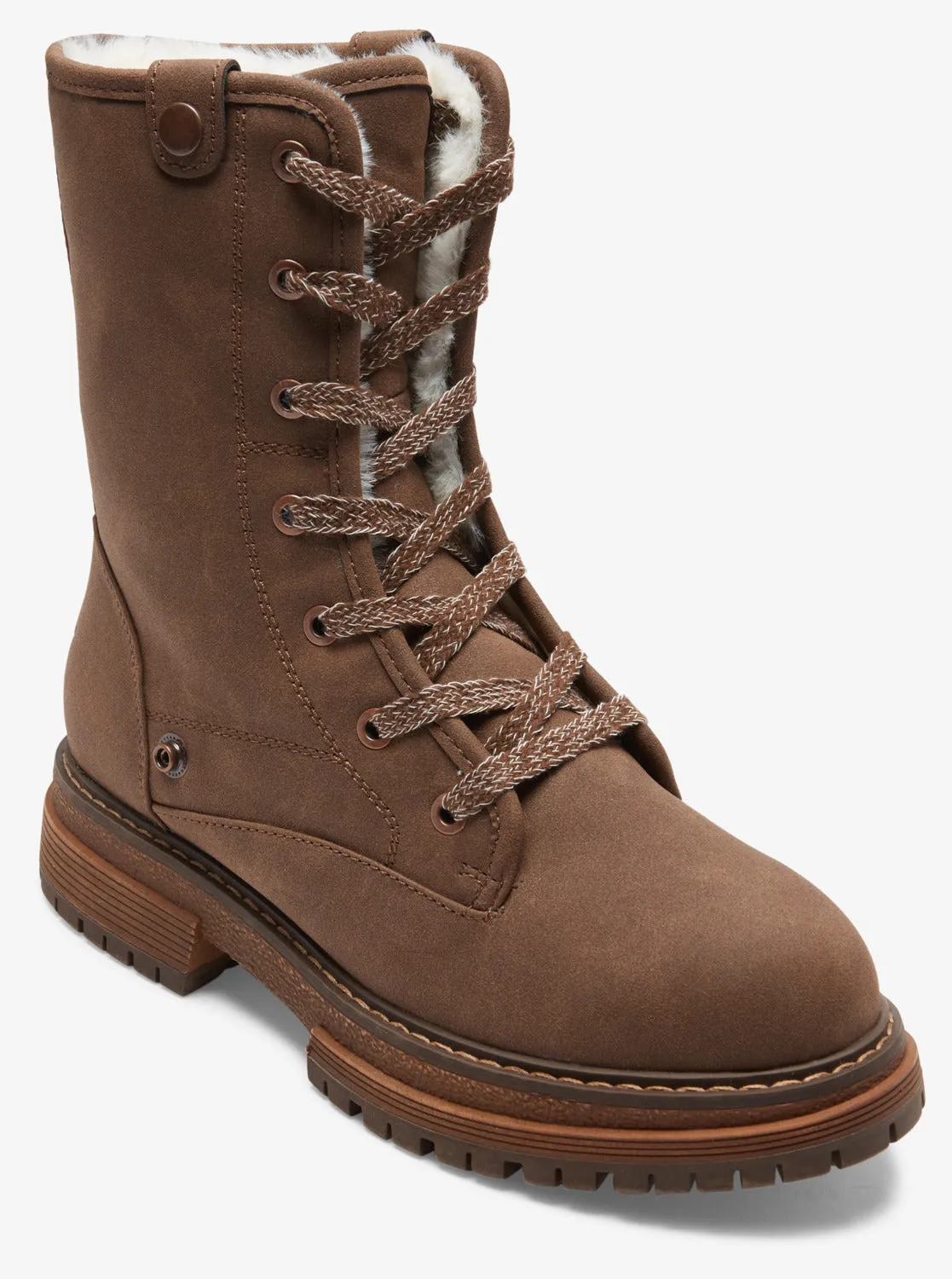 Bruna Lace-Up Boots - Chocolate