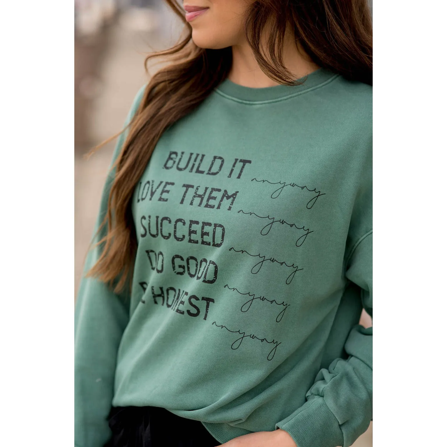 Build It Anyway Graphic Crewneck