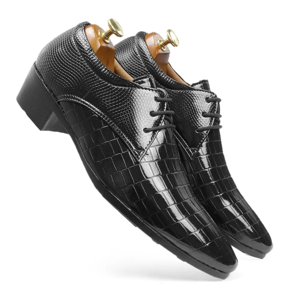 BXXY Height Increasing Party Wear Lace-up Shoes For Men