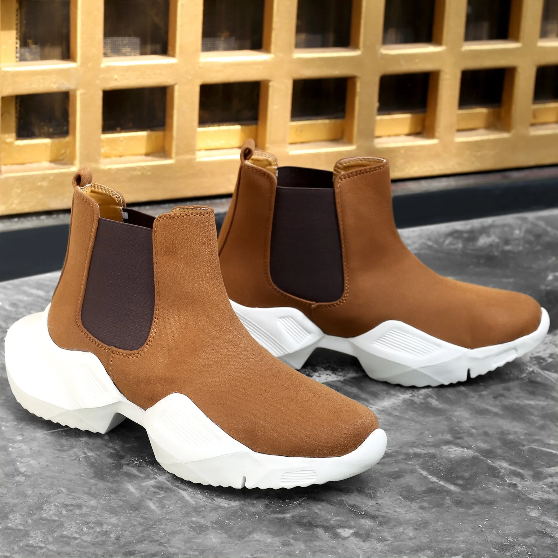 Bxxy  Mens's  Suede Latest Casual Chelsea Boot For Men