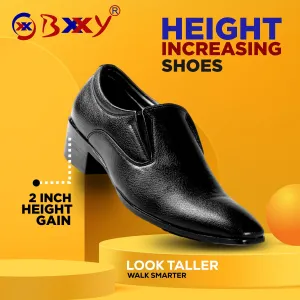 Bxxy's Height Increasing Vegan Leather Elevator Shoes for Men