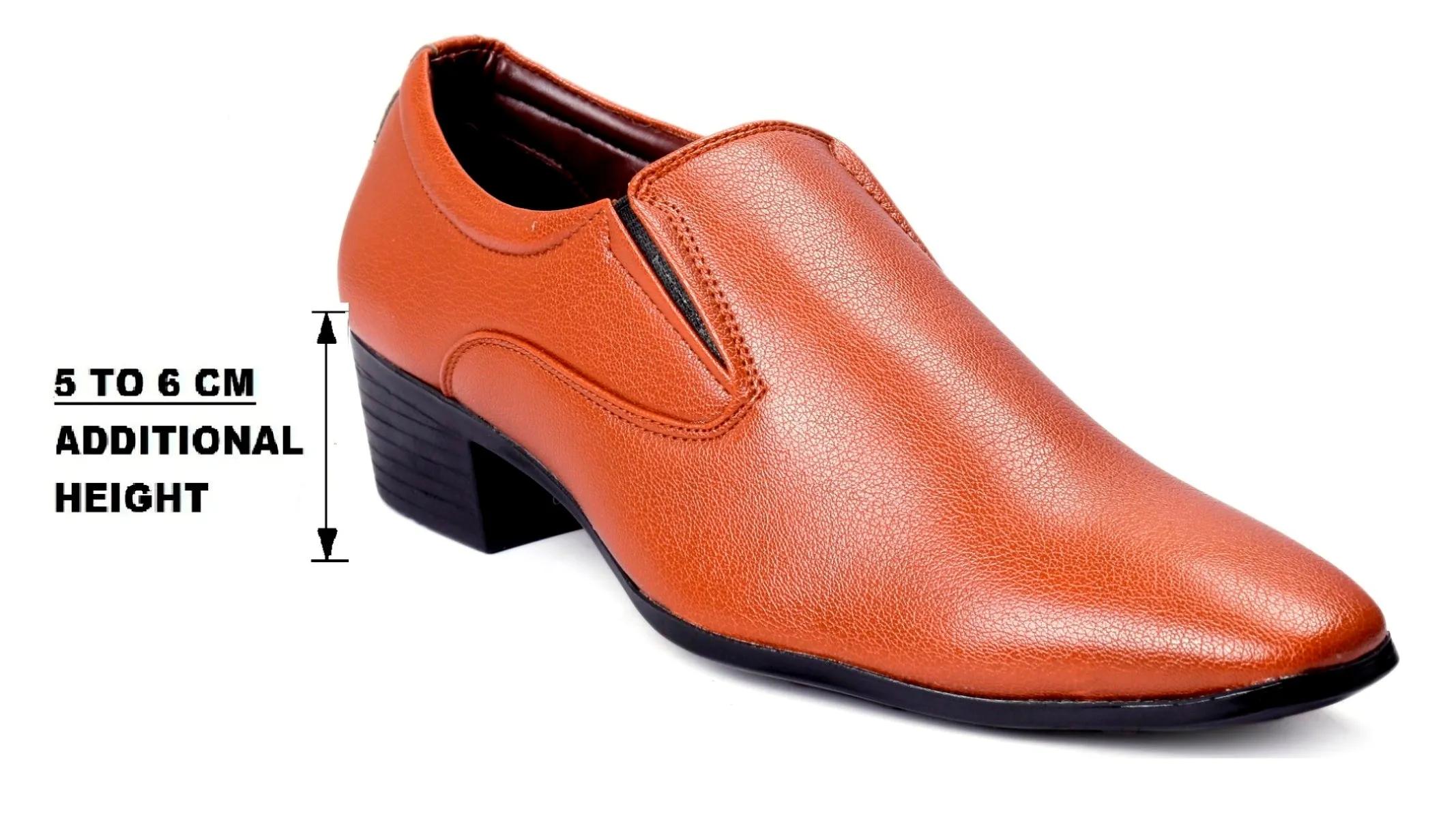 Bxxy's Height Increasing Vegan Leather Elevator Shoes for Men