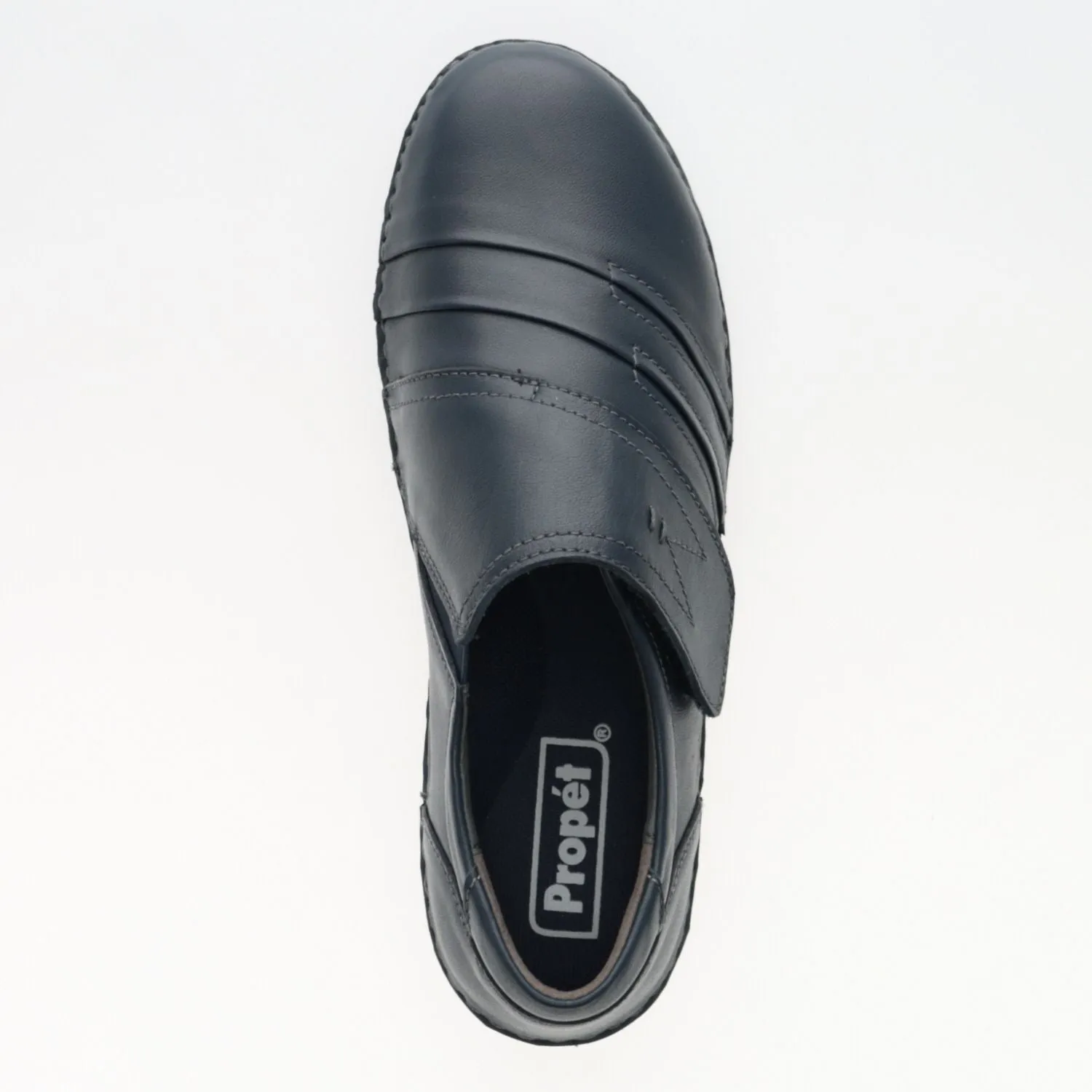 Calliope Navy Leather Slip-on Casual Shoes