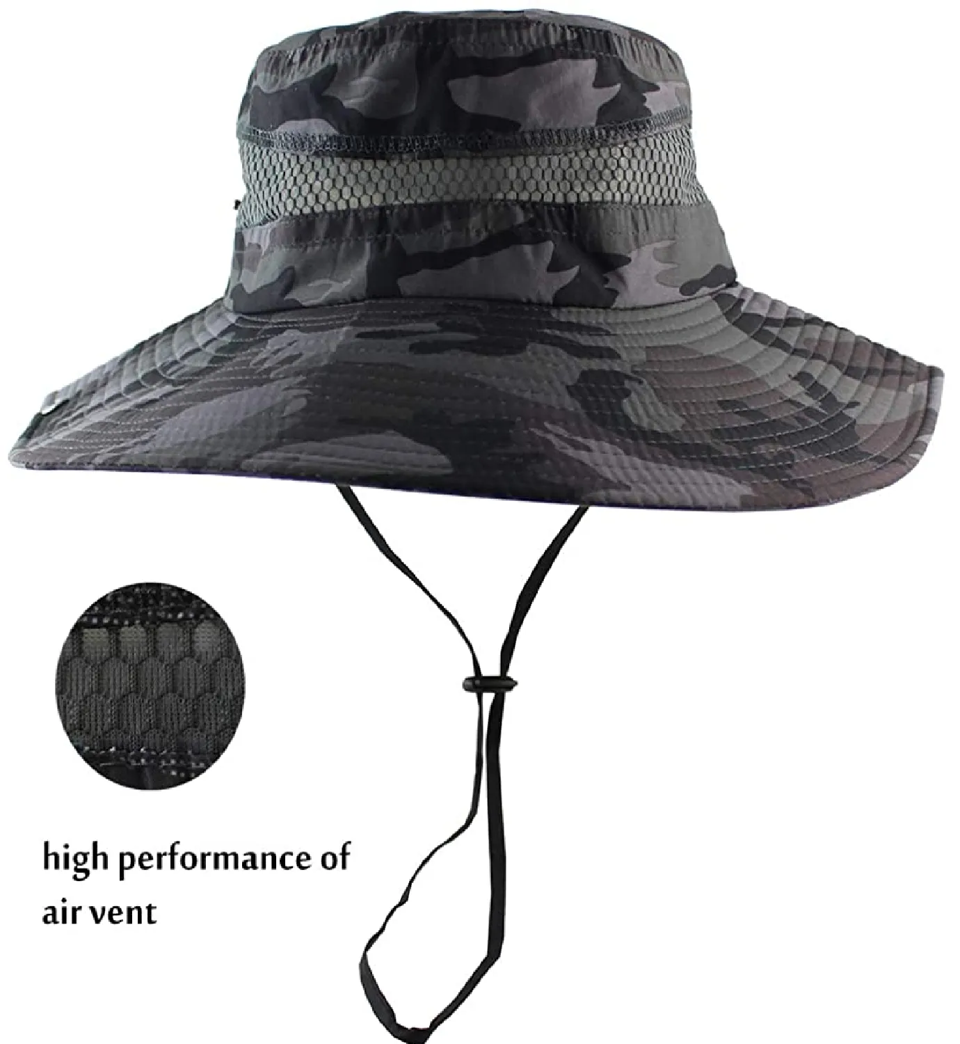 CAMOLAND Breathable Wide Brim Boonie Hat Outdoor UPF 50 