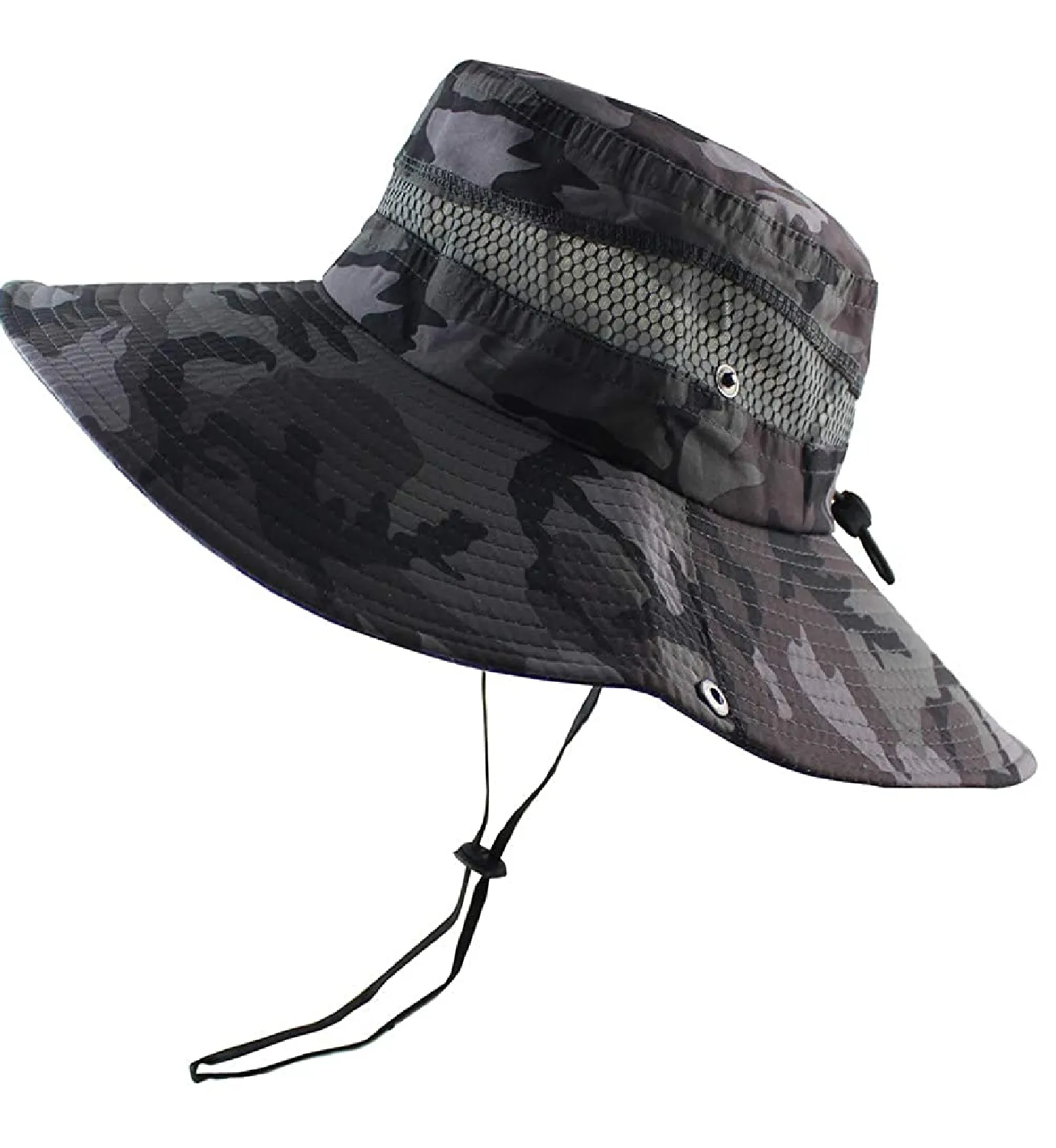 CAMOLAND Breathable Wide Brim Boonie Hat Outdoor UPF 50 