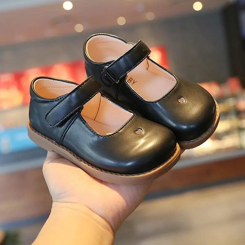 Children's Casual Shoes: Soft Leather Flats for Girls - TSS324