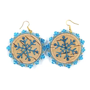 Christina Stonefish Snowflake Earrings