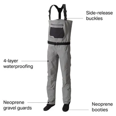 Clearwater Waders men's Orvis, light gray