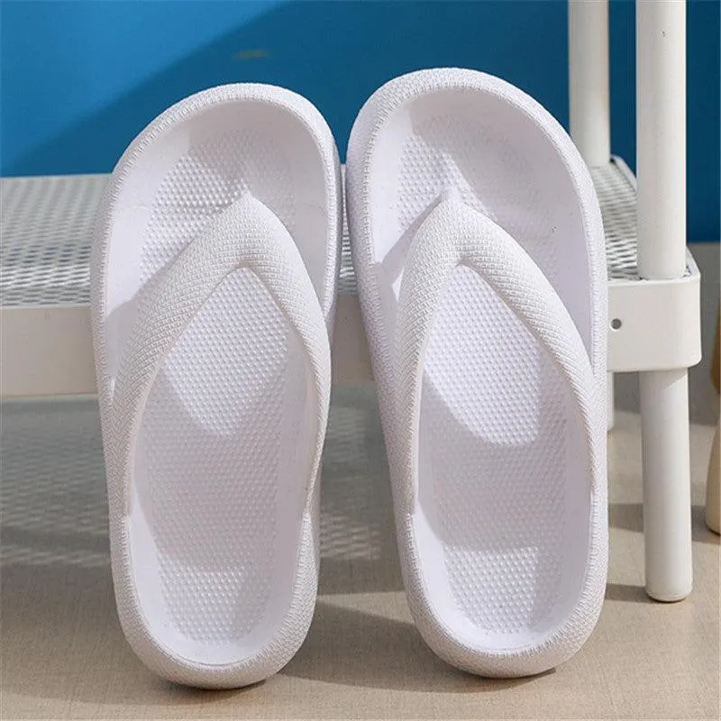 Clip Toe Shoes Eva Non-Slip Slippers Soft Sole Flip Flops Women Thick Bottom Bathroom Slides Summer