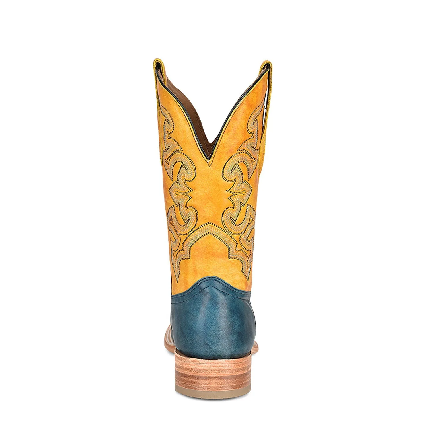 Corral Mens A4381 Navy/Gold Leather Classic Cowboy Boots