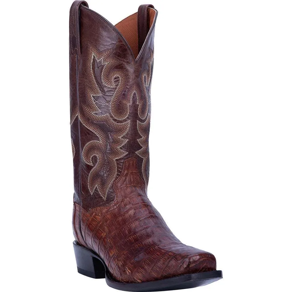 Dan Post Bayou - Mens Caiman Skin Leather Cowboy Boots