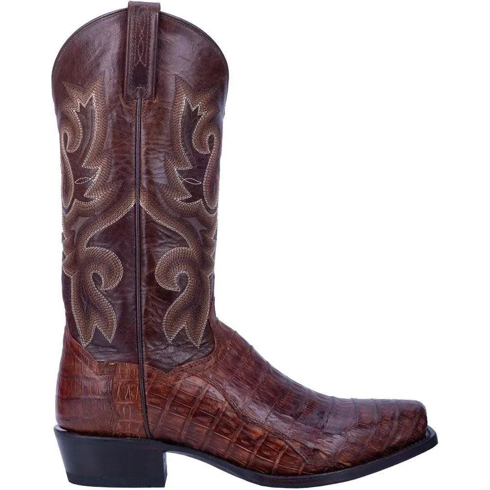 Dan Post Bayou - Mens Caiman Skin Leather Cowboy Boots