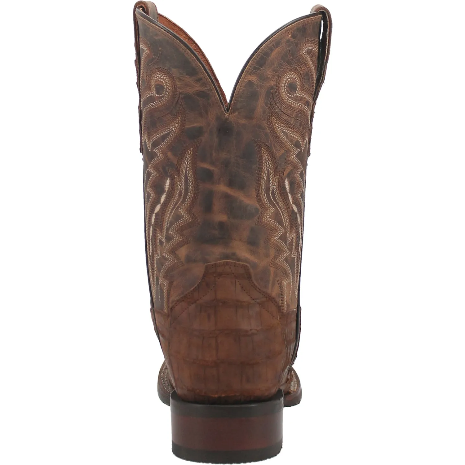 Dan Post Mens Mickey Cowboy Boots Caiman Foot Tan