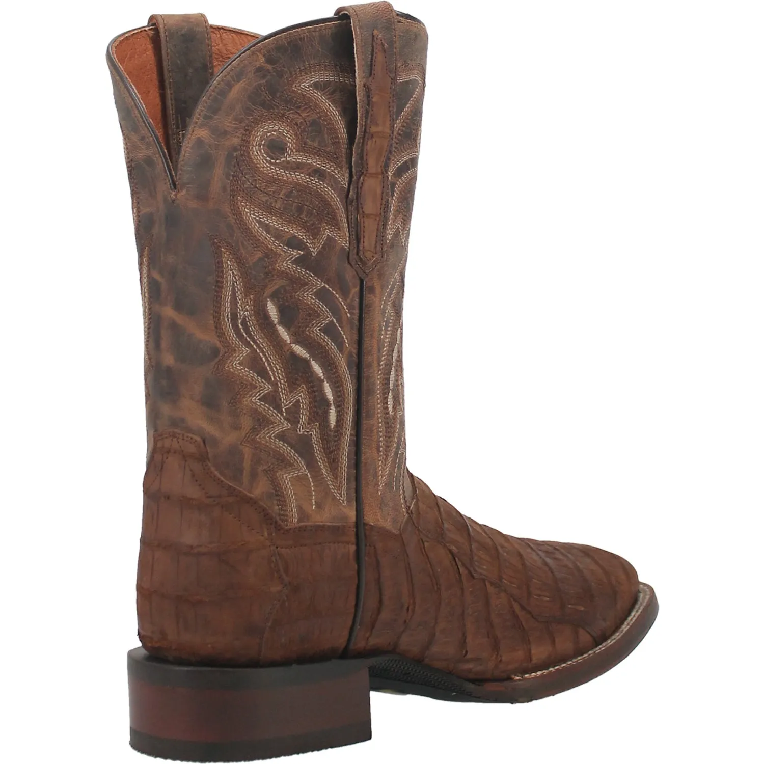 Dan Post Mens Mickey Cowboy Boots Caiman Foot Tan