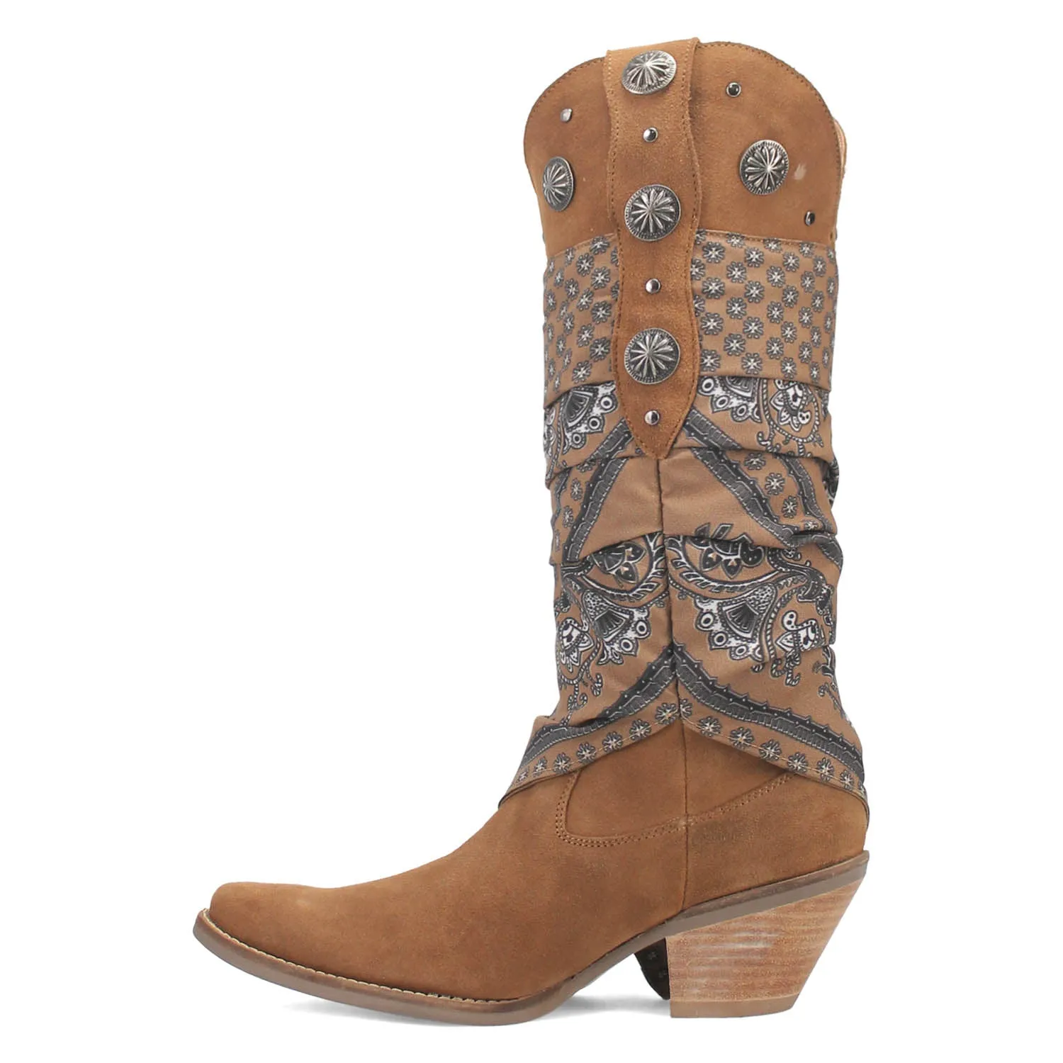 Dingo Womens Rhapsody Camel Leather Cowboy Boots