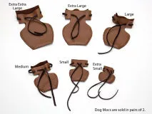 Dog Mocs | Premium Leather Moccasins for Dogs, sold in pairs | from American Wilderness Dog Products