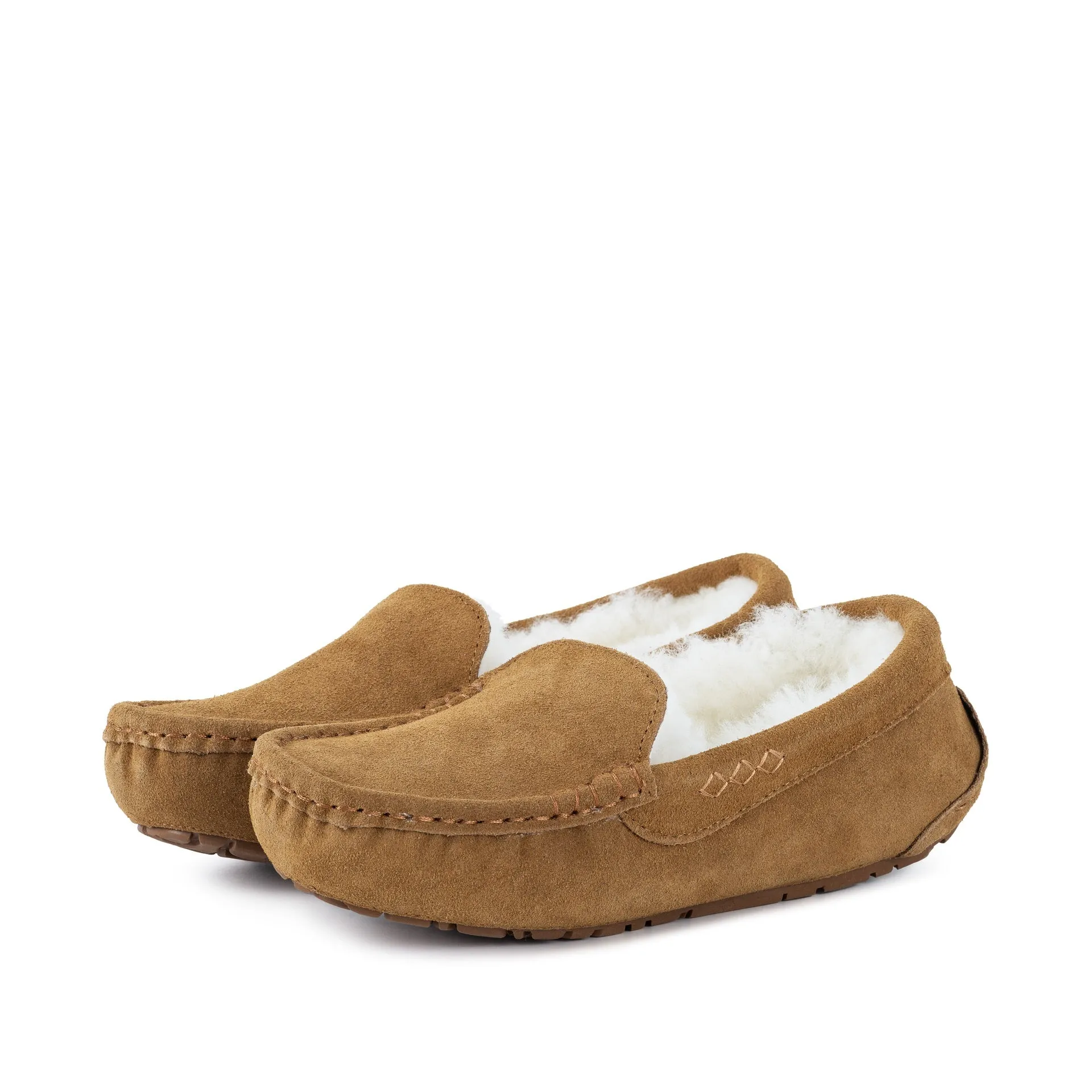 EVELYN TAN SHEEPSKIN MOCCASIN