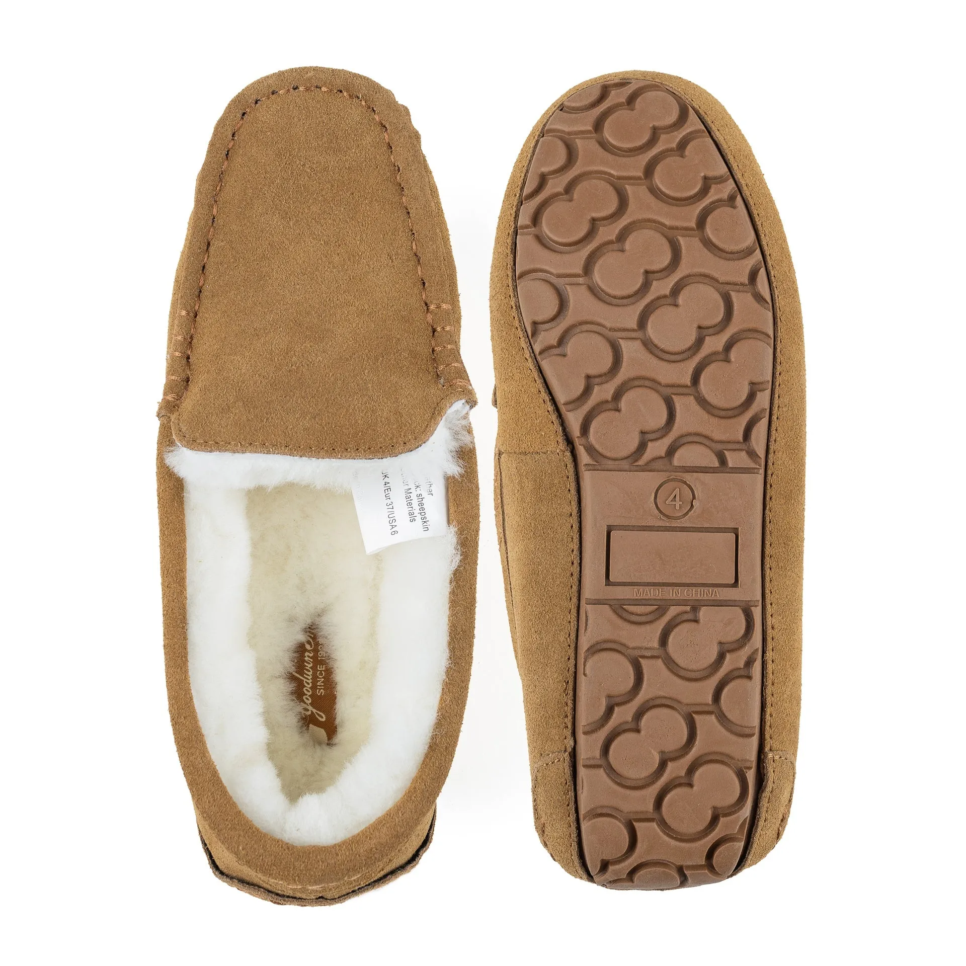 EVELYN TAN SHEEPSKIN MOCCASIN