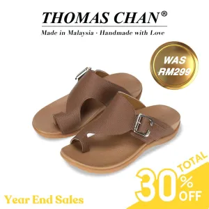 [Extra 20% off at cart] Men Toe Loop Buckle Sandals