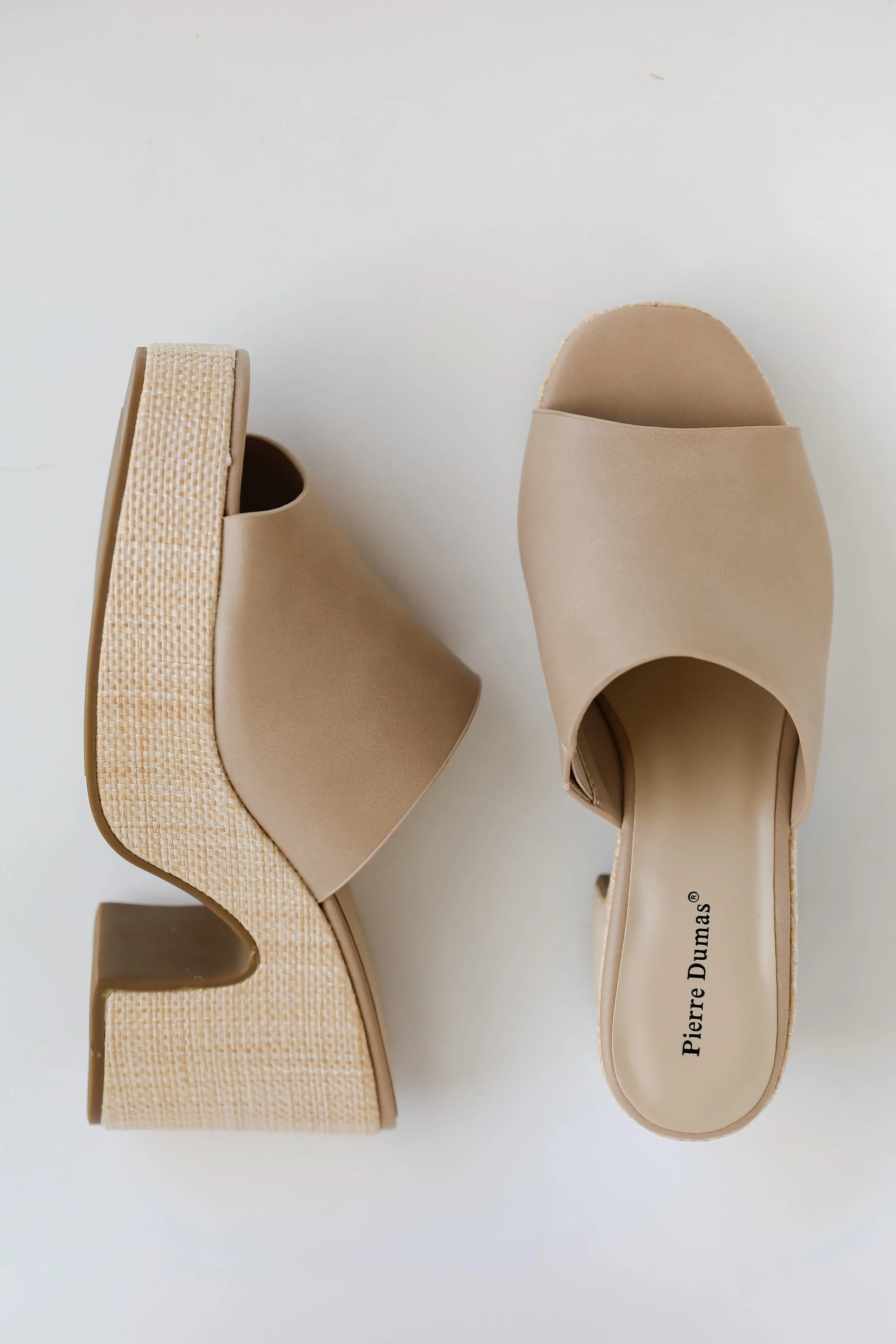 FINAL SALE - Sunny Steps Nude Platform Heels