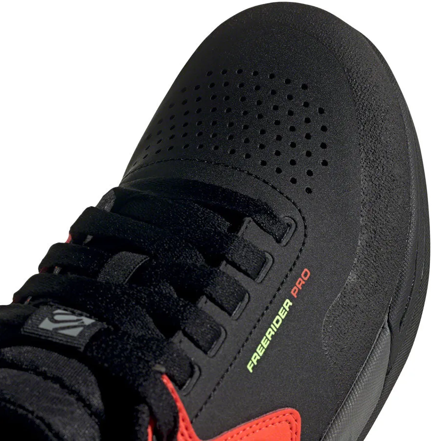 Five Ten Freerider Pro Flat Shoe - Men's, Black/Signal Green/Solar Red