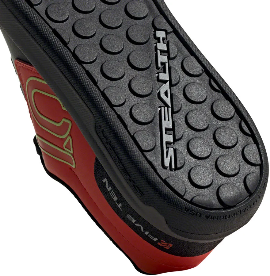 Five Ten Freerider Pro Flat Shoe - Men's, Black/Signal Green/Solar Red