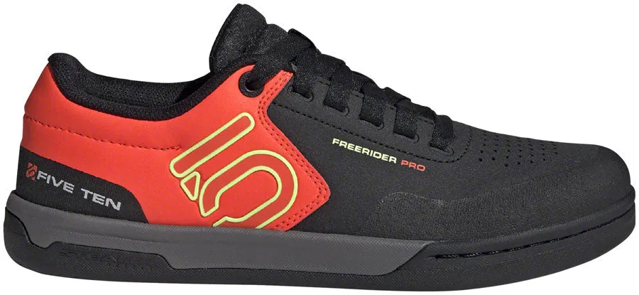 Five Ten Freerider Pro Flat Shoe - Men's, Black/Signal Green/Solar Red